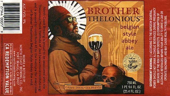 closeup brother thelonious beer label right of publicity